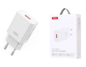 Сетевое зарядное устройство USB XO L127 QC18W Fast Charging new logo, белый