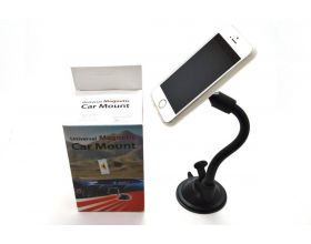 Держатель автомобильный для телефона магнитный на жесткой ножке на стекло