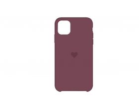 Чехол для iPhone 11 Pro Soft Touch с логотипом "Сердце" (красная роза)