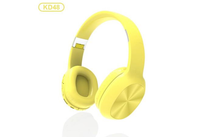 Наушники мониторные беспроводные KADUM KD48 Bluetooth (желтый)