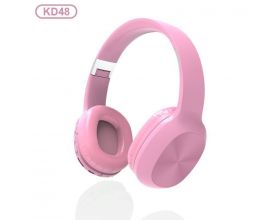 Наушники мониторные беспроводные KADUM KD48 Bluetooth (розовый)