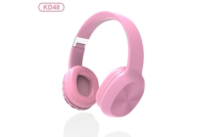 Наушники мониторные беспроводные KADUM KD48 Bluetooth (розовый)