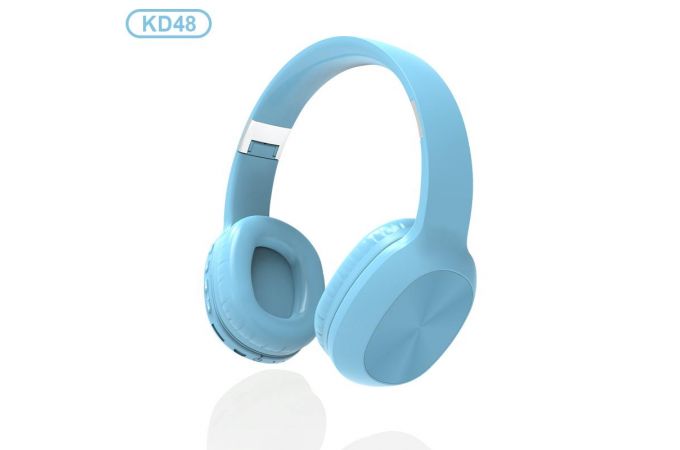 Наушники мониторные беспроводные KADUM KD48 Bluetooth (голубой)