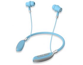 Наушники вакуумные беспроводные KADUM KD-384BT Bluetooth (голубой)