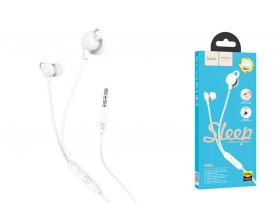 Наушники вакуумные проводные HOCO M89 Comfortable earphones with with microphone (белый)