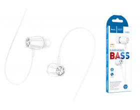 Наушники вакуумные проводные HOCO M88 Graceful universal earphones with mic (белый)