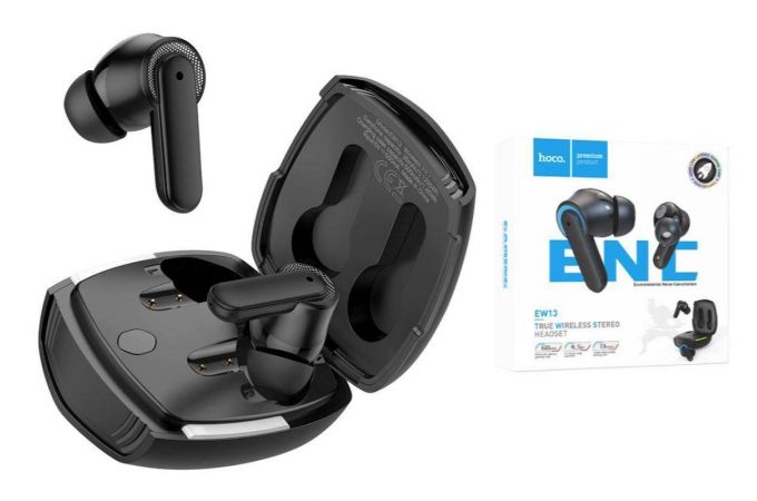 Наушники вакуумные беспроводные HOCO EW13 Magic flowtrue wireless BT headset Bluetooth (черный)