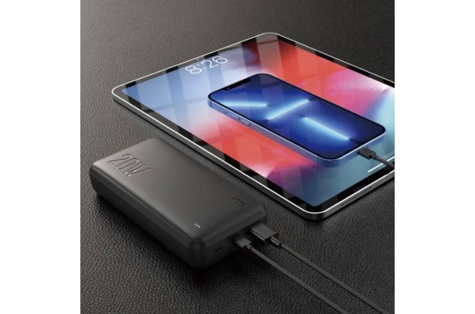 Универсальный дополнительный аккумулятор Power Bank HOCO J87 PD20W + QC3.0 (10000 mAh) (черный)
