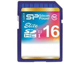 Карта памяти SDHC 16 Gb Silicon Power Elite Class 10 UHS-I SP016GBSDHAU1V10