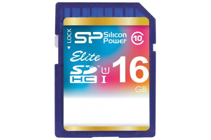 Карта памяти SDHC 16 Gb Silicon Power Elite Class 10 UHS-I SP016GBSDHAU1V10