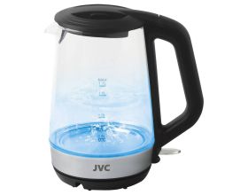 Чайник JVC JK-KE1803 черный 2200Вт, 1,7л,  стекло, фильтр, контроллер STRIX