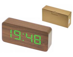 Часы настольные VST 867-4 Зеленые (ТЕМНО-коричневый)