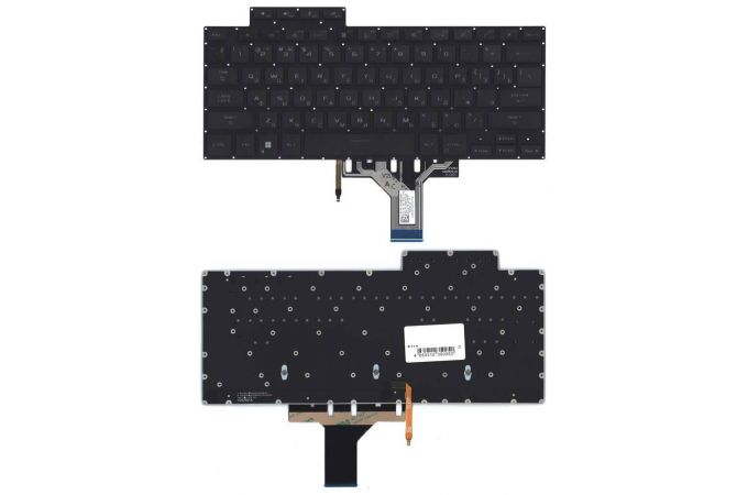 Клавиатура для ноутбука Asus Rog Flow x13 GV301QE черная с подсветкой