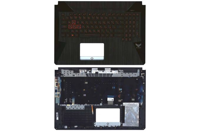 Клавиатура для ноутбука Asus TUF FX705 черная топ-панель