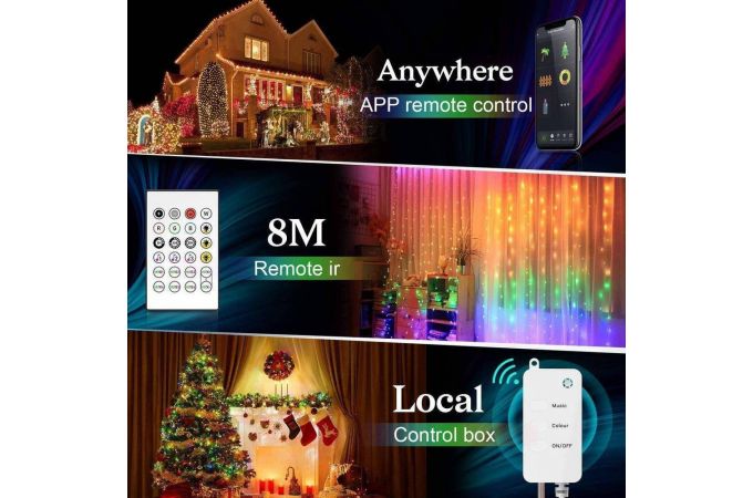 Умная гирлянда Орбита OT-HOS13 5м (пульт ДУ, Wi-Fi)