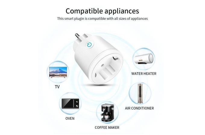 Умная розетка Орбита OT-HOS08 (1 гнездо,16А,Wi-Fi)