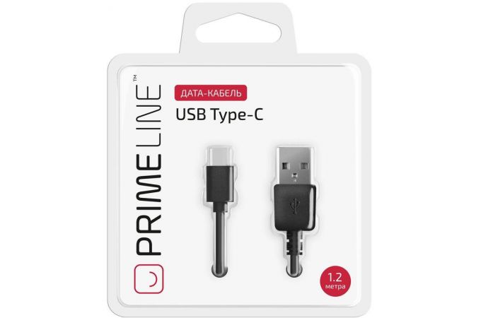 Кабель USB - USB Type-C Prime Line (7213) (черный)