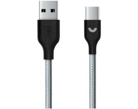 Кабель USB - USB Type-C Prime Line (7222) (серый) 1,2м (нейлон)