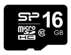 Карта памяти MicroSDHC 16 Gb Silicon Power class 10  SP016GBSTH010V10SP