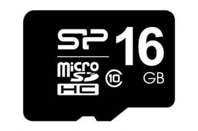 Карта памяти MicroSDHC 16 Gb Silicon Power class 10  SP016GBSTH010V10SP