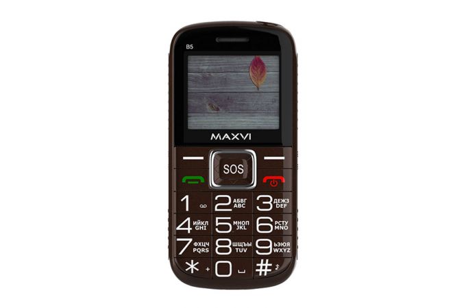 Сотовый телефон MAXVI   B5 Brown вскр.упак (-5%)