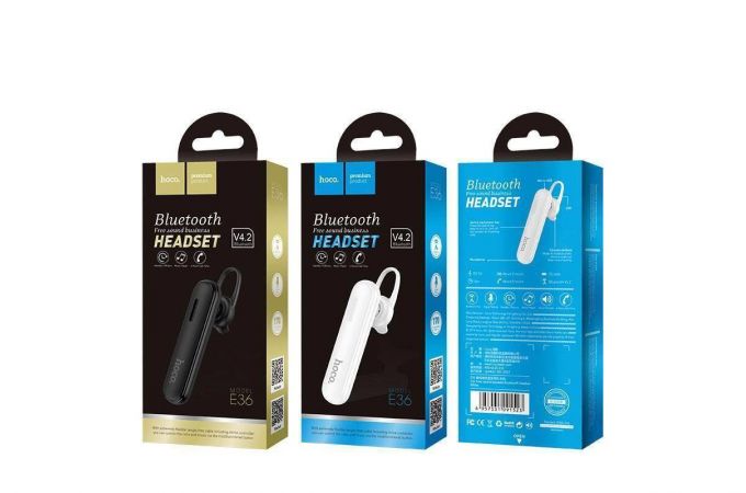 Bluetooth гарнитура HOCO E36 (белый)