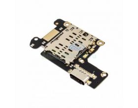 Шлейф для Xiaomi Mi 9T (M1903F10G)/ Mi 9T Pro с разъемом зарядки + коннектор Sim (плата)