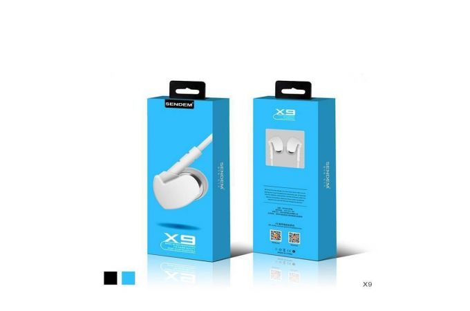 Наушники вакуумные проводные SENDEM X9 (синий)