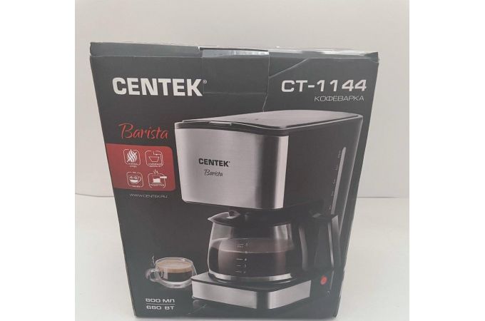 Кофеварка CENTEK CT-1144 стальная, (-25%), №633,