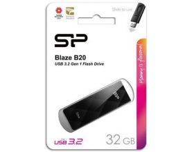 USB флеш накопитель 32 Gb Silicon Power Blaze B20 Black USB 3.0 SP032GBUF3B20V1K
