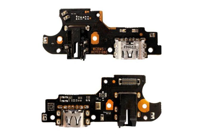 Шлейф для Realme C3/ Realme 5 с разъемом зарядки + разъем гарнитуры (плата) org