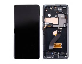 Дисплей для Samsung G998B Galaxy S21 Ultra Black в сборе с тачскрином + рамка (переклейка)