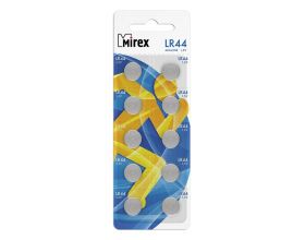 Батарейка часовая Mirex AG13 / LR44 1,5V цена за блистер 10 шт (23702-LR44-E10)