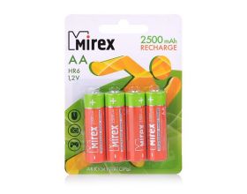 Аккумуляторы Ni-MH Mirex HR6 / AA 2500mAh 1.2V 4шт.