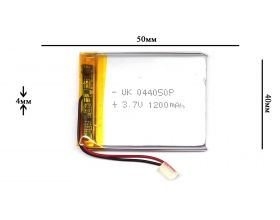 Универсальный аккумулятор 50x40x4 3.7V 1200mAh (404050P)