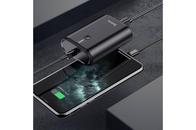 Универсальный дополнительный аккумулятор Power Bank HOCO Q3 PD+QC3.0 (10000 mAh) (черный)