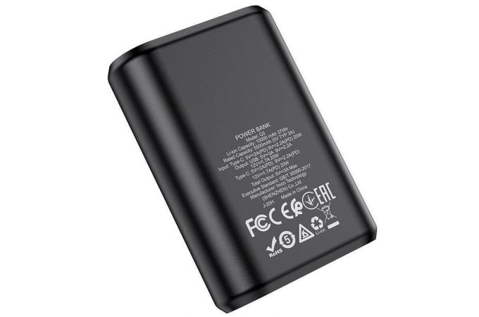 Универсальный дополнительный аккумулятор Power Bank HOCO Q3 PD+QC3.0 (10000 mAh) (черный)