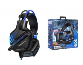 Наушники мониторные проводные с микрофоном BOROFONE BO101 Racing gaming headphones (синий)