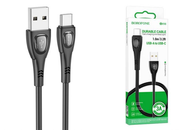 Кабель USB - USB Type-C BOROFONE BX98 (черный) 1м