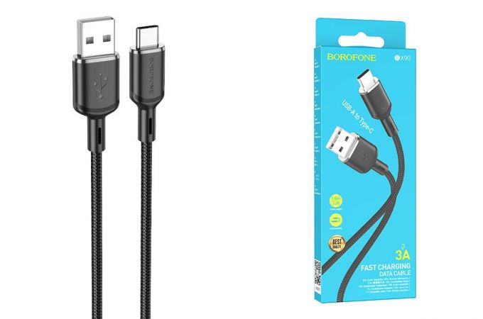 Кабель USB - USB Type-C BOROFONE BX90 (черный) 1м