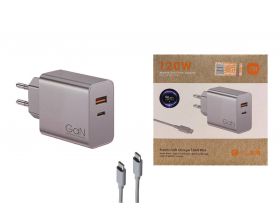 Сетевое зарядное устройство USB Xiaomi 120W USB+PD + кабель Type-C (вариант 2) (Л)