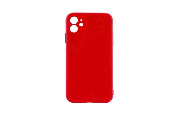 Чехол для iPhone 11 (6.1) Soft Touch закрытая камера (ярко-красный) 14