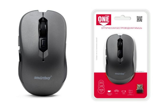 Мышь беспроводная Smartbuy ONE 200AG (SBM-200AG-G) (серый)