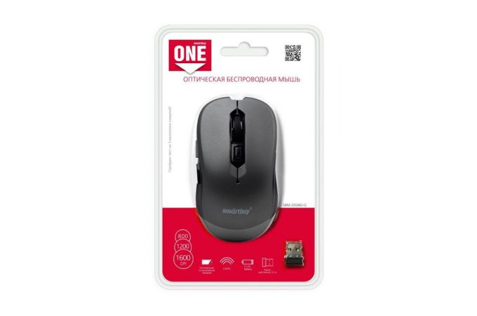 Мышь беспроводная Smartbuy ONE 200AG (SBM-200AG-G) (серый)