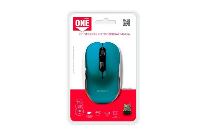 Мышь беспроводная Smartbuy ONE 200AG (SBM-200AG-B) (синий)