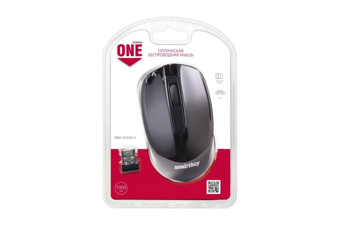 Мышь беспроводная Smartbuy ONE 332 (SBM-332AG-K) (черный)