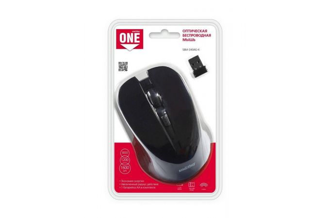Мышь беспроводная Smartbuy ONE 340AG (SBM-340AG-K) (черный)