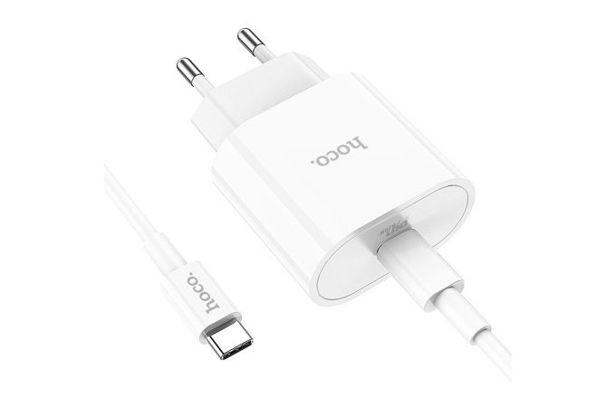 Сетевое зарядное устройство USB-C HOCO C94A PD 20W (белый)