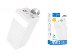 Универсальный дополнительный аккумулятор Power Bank HOCO J86A 22.5W (50000 mAh) (белый)