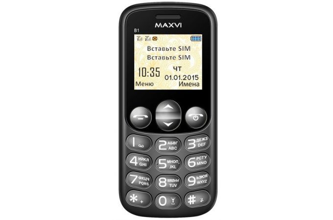 Сотовый телефон MAXVI   B1 Black